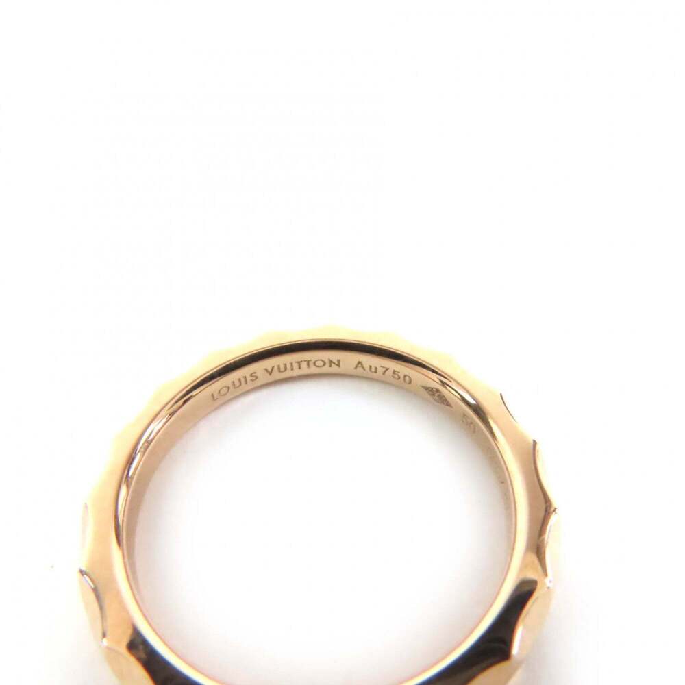 LOUIS VUITTON 18k Gold Monogram Ring - Picture 6 of 9